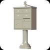4 Tenant Door Apartment Pedestal Mailbox